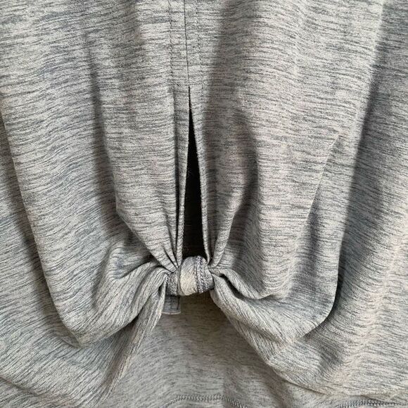 Old Navy Active Blue marled Breath On Knotted Back Tank Top, Small - Picture 4 of 6